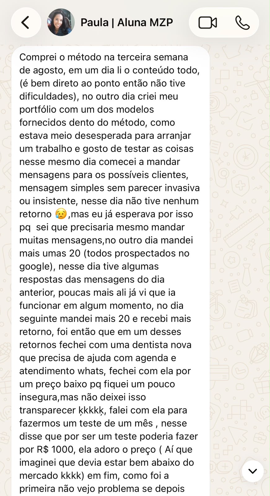 DEPOIMENTO DA PAULA